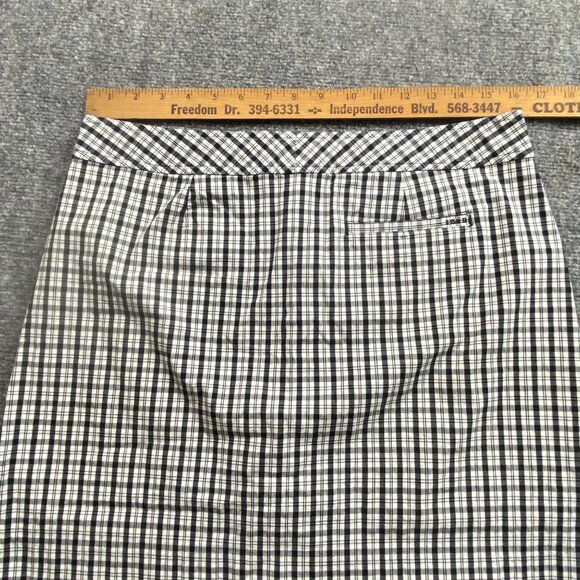 Izod Golf Classics Skort Womens 10 Black & White Plaid Stretch  Preppy Beach‎ - Picture 6 of 6